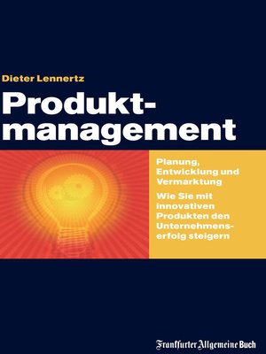 cover image of Produktmanagement